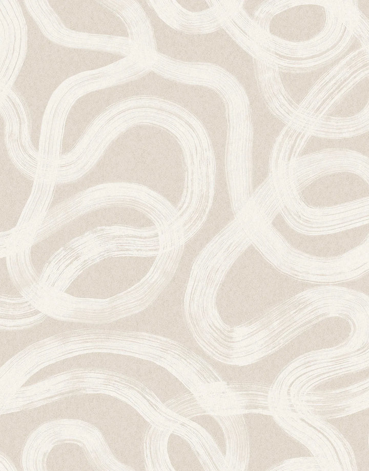 Tapete Twisted Weiß