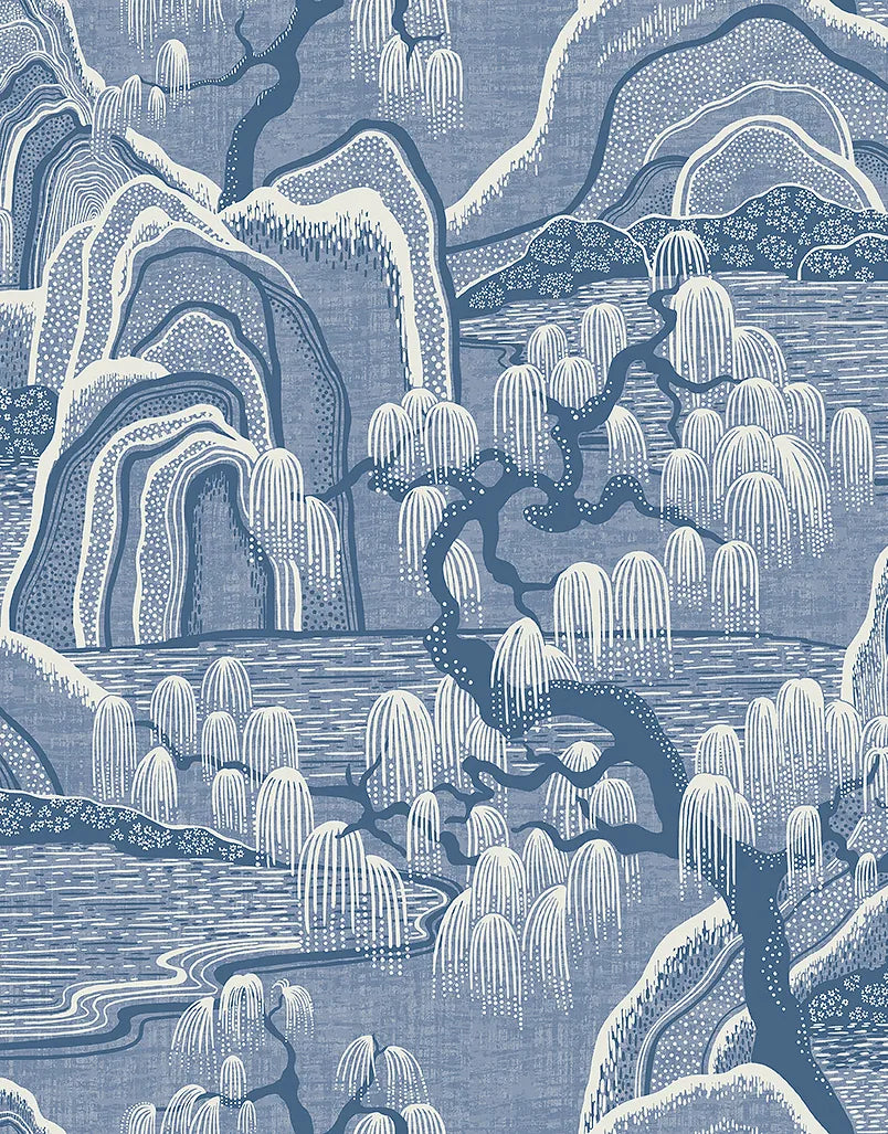 Tapete Guilin Blau