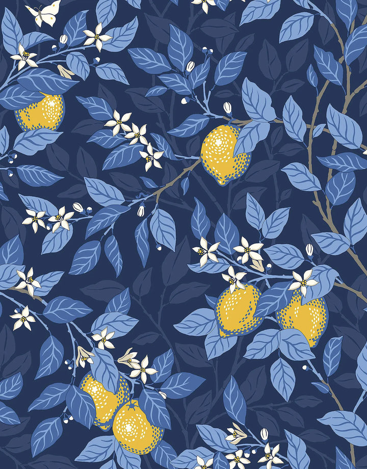 Tapete Citron Dunkelblau