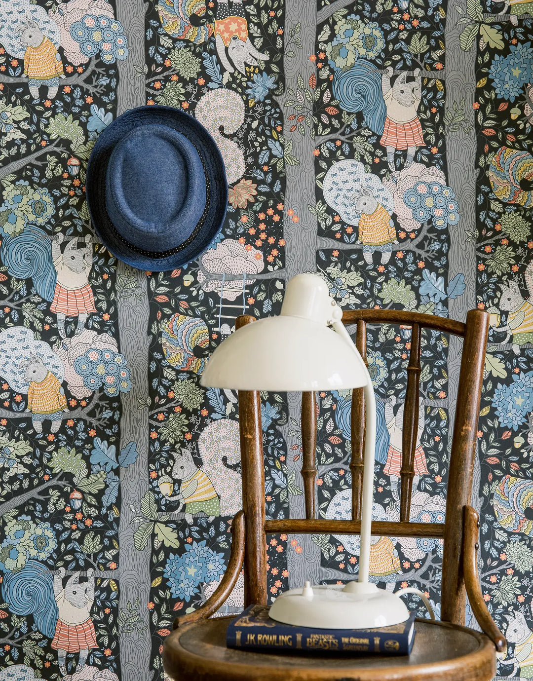 Tapete Skogis Anthrazit