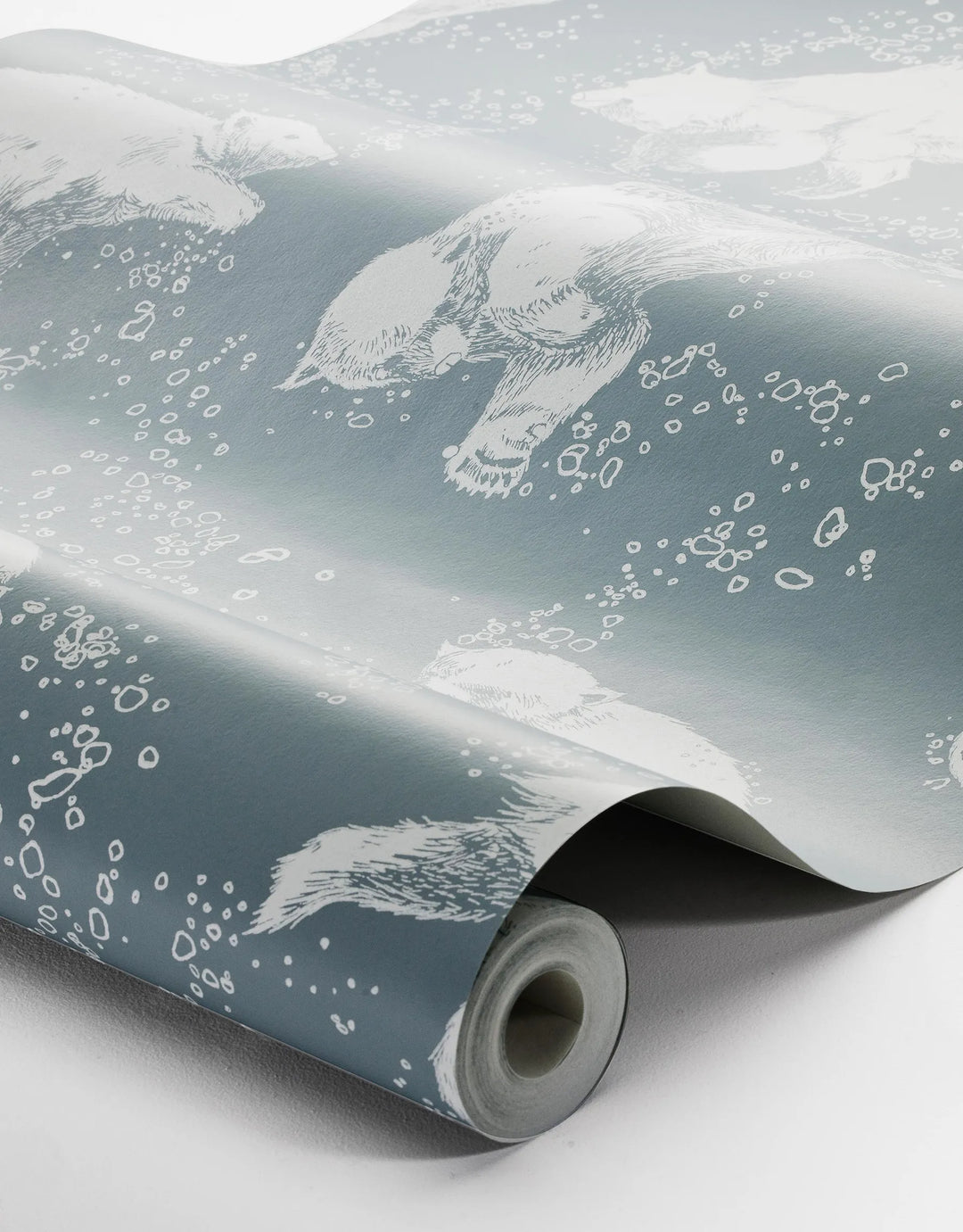 Tapete Blubberbär Blau