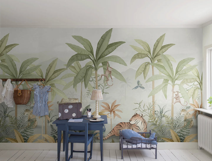 Wandbild Jungley Grün