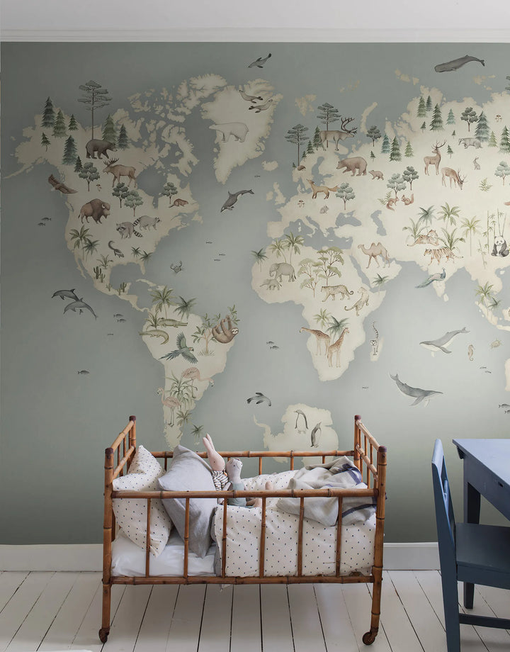 Wandbild Adventure Blau