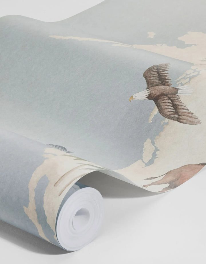 Wandbild Adventure Blau