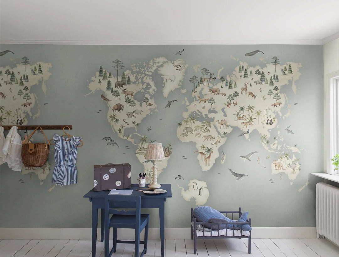 Wandbild Adventure Blau