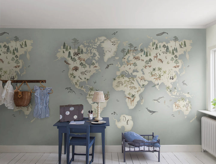 Wandbild Adventure Blau