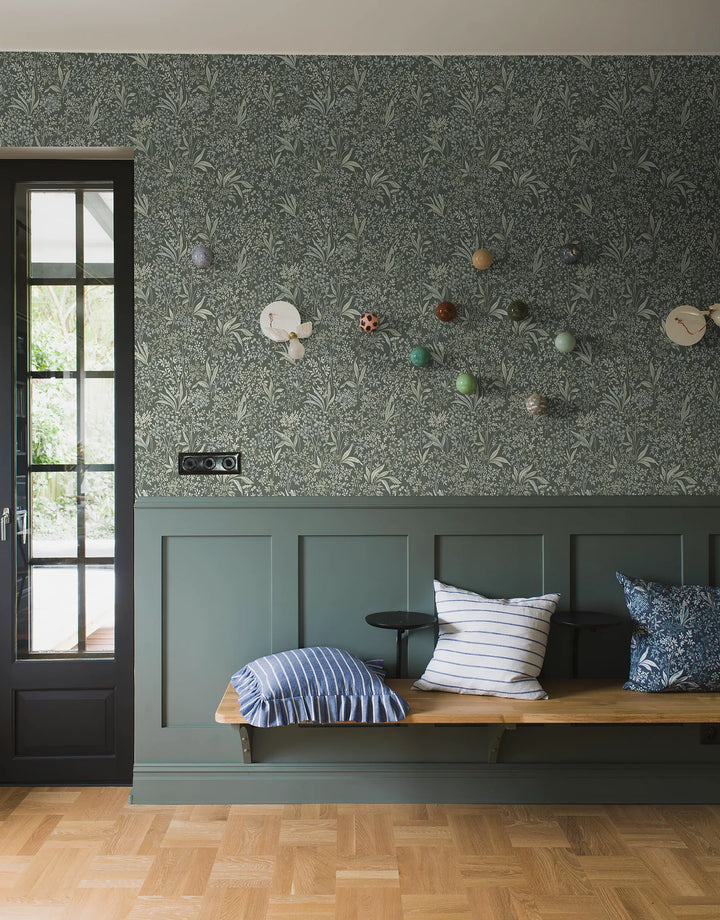 Tapete Alva Dunkelgrün