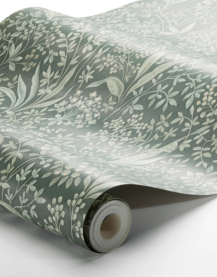 Tapete Alva Dunkelgrün