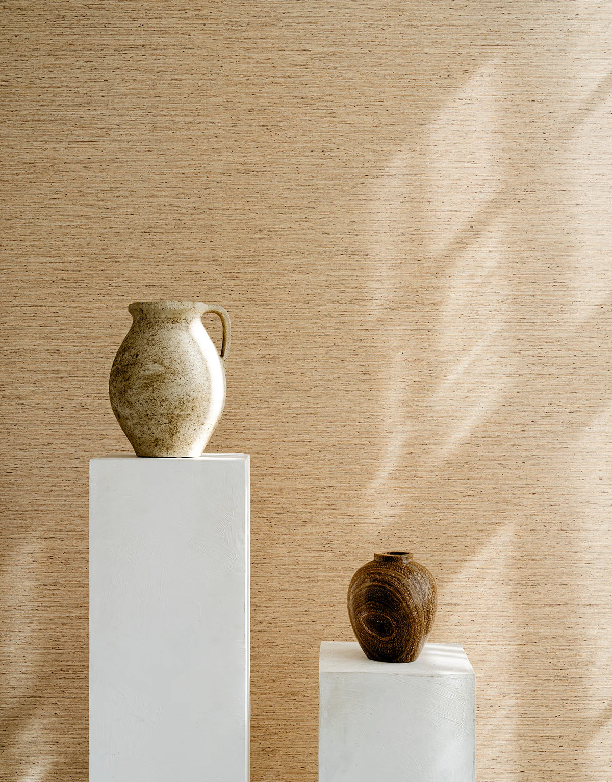 Struktur und Muster: beige Japandi-Tapete Wabi von Arte