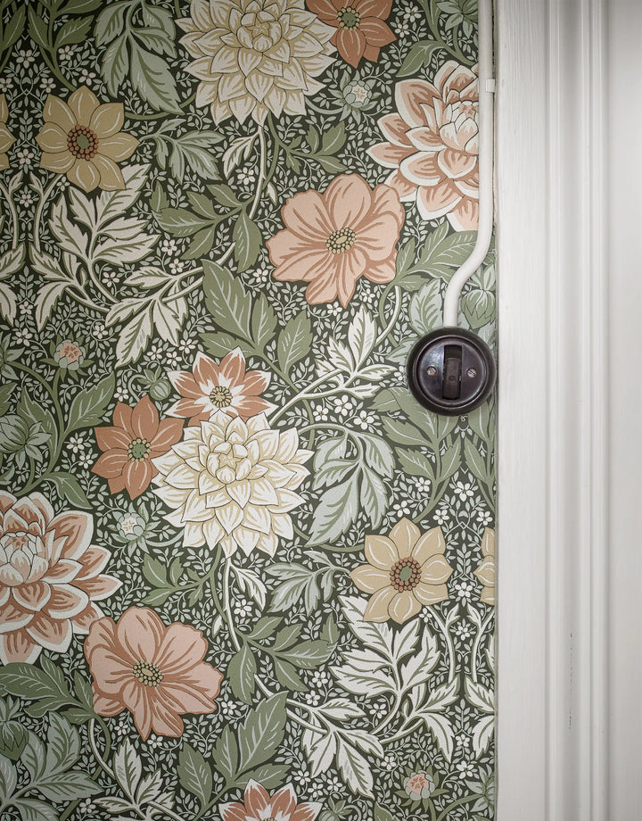Tapete Dahlia Grün