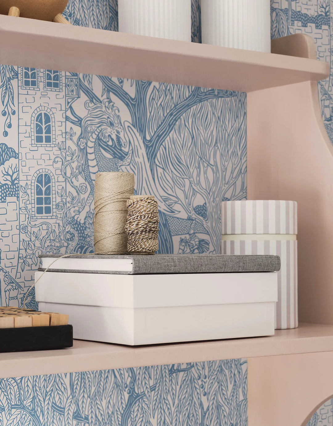 Tapete Willow Blau