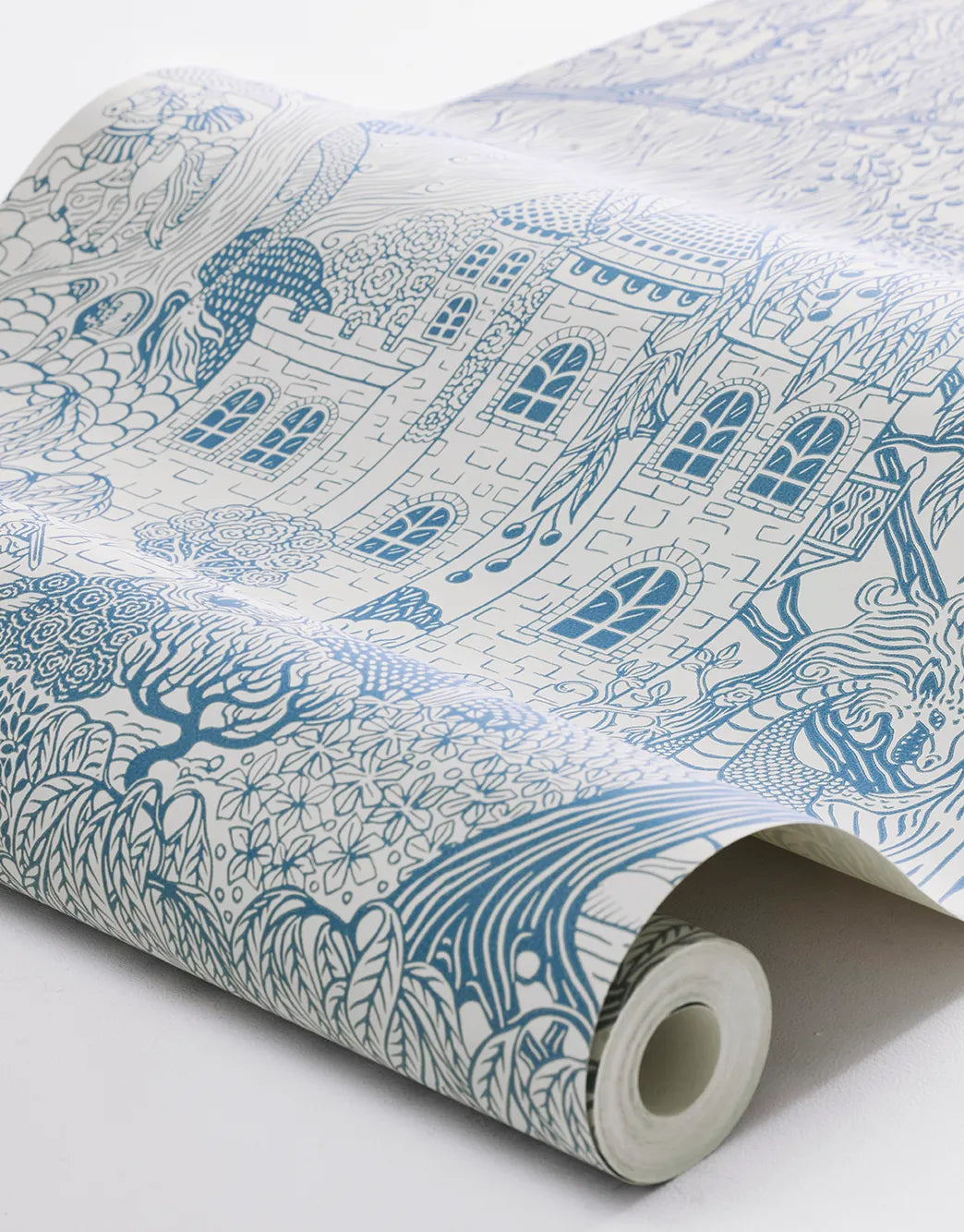 Tapete Willow Blau