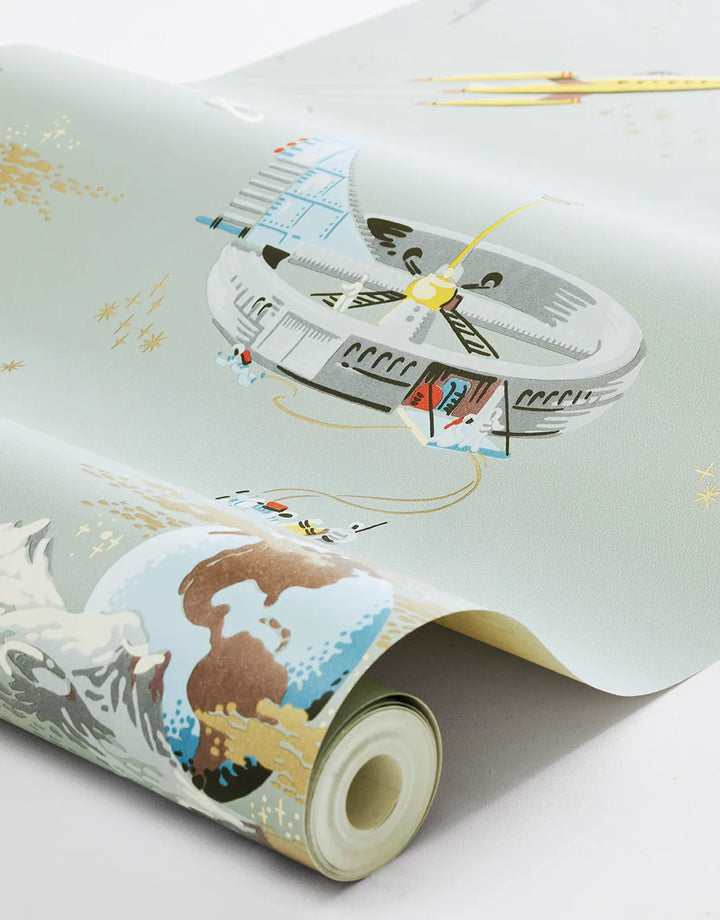 Tapete Spaceship Mint