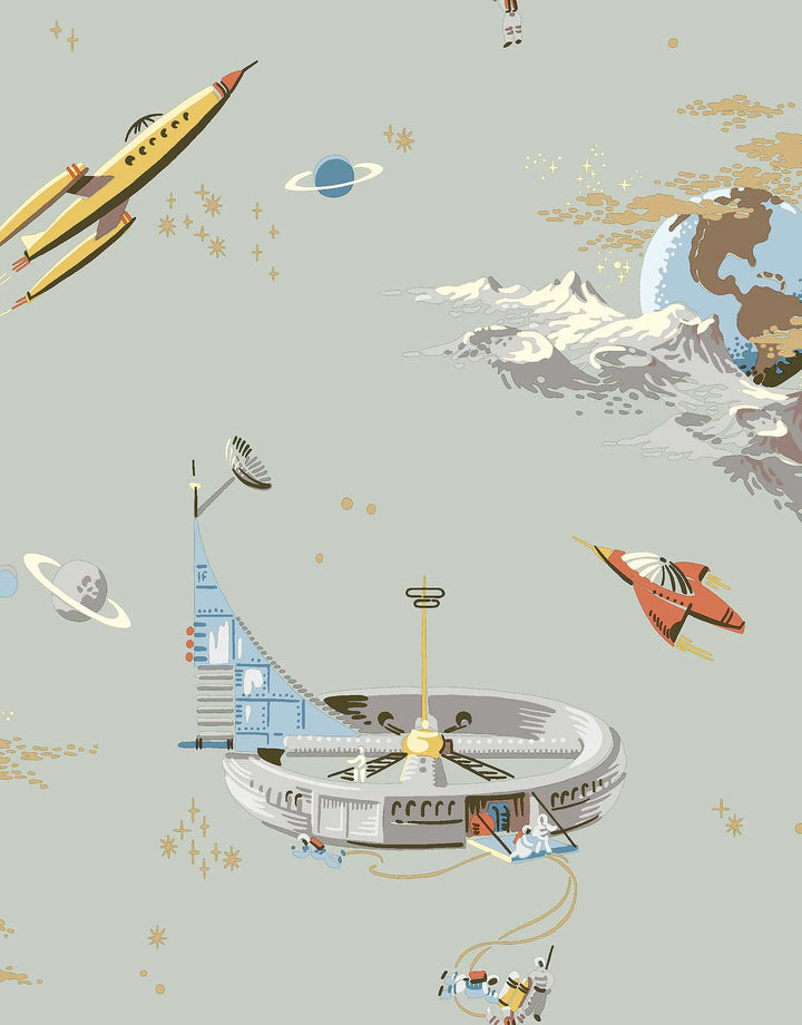 Tapete Spaceship Mint