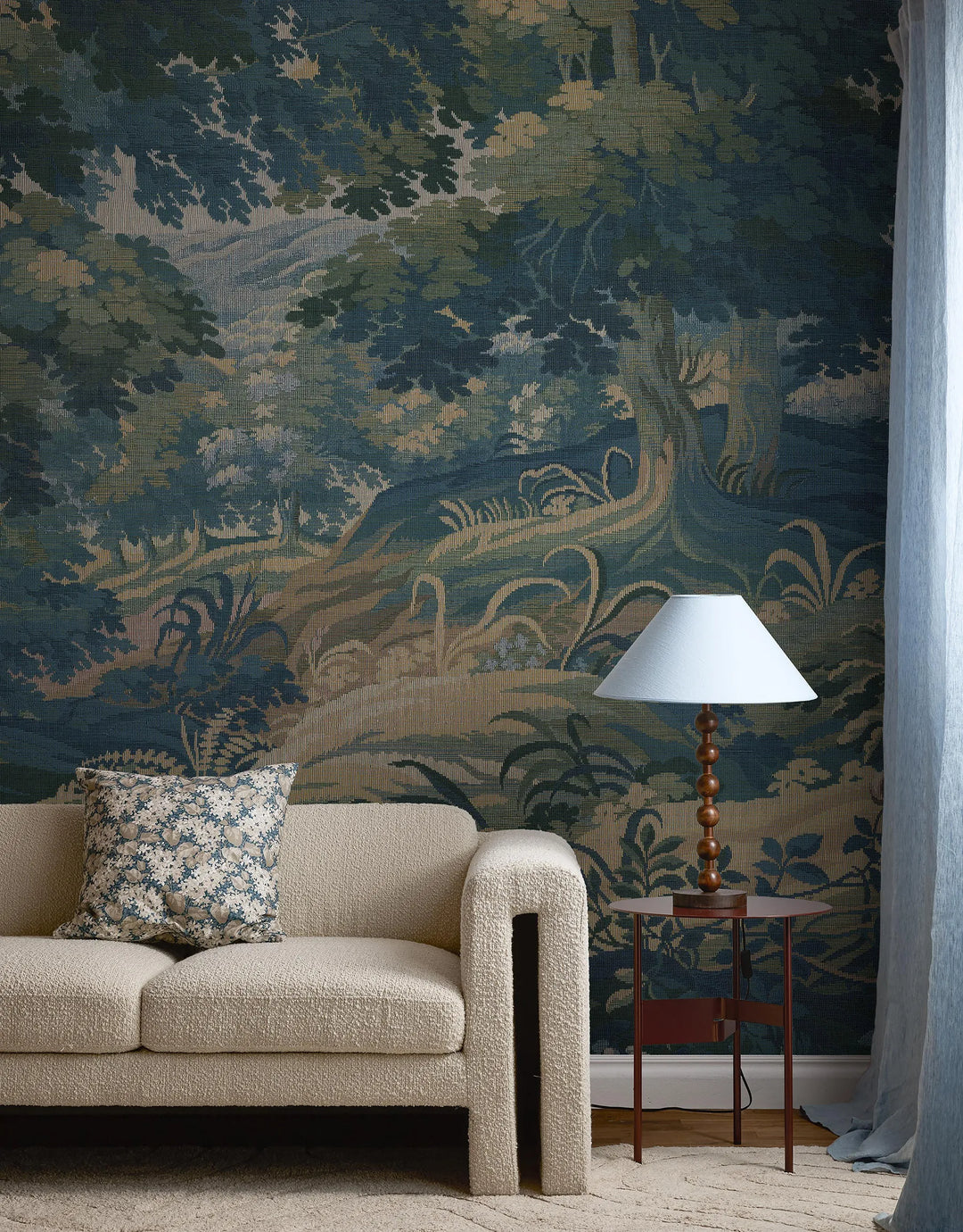 Wandbild Poesie Blau