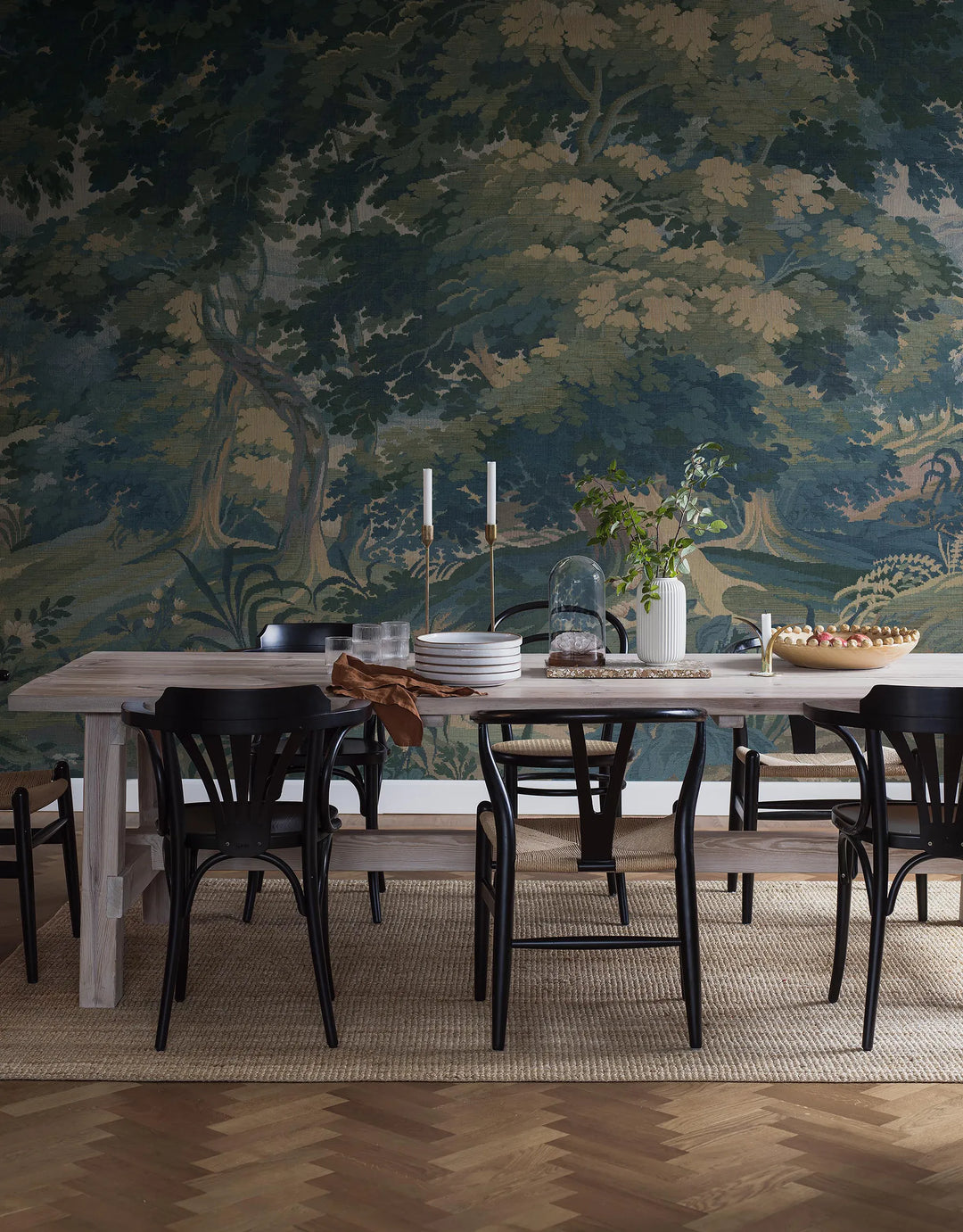 Wandbild Poesie Blau