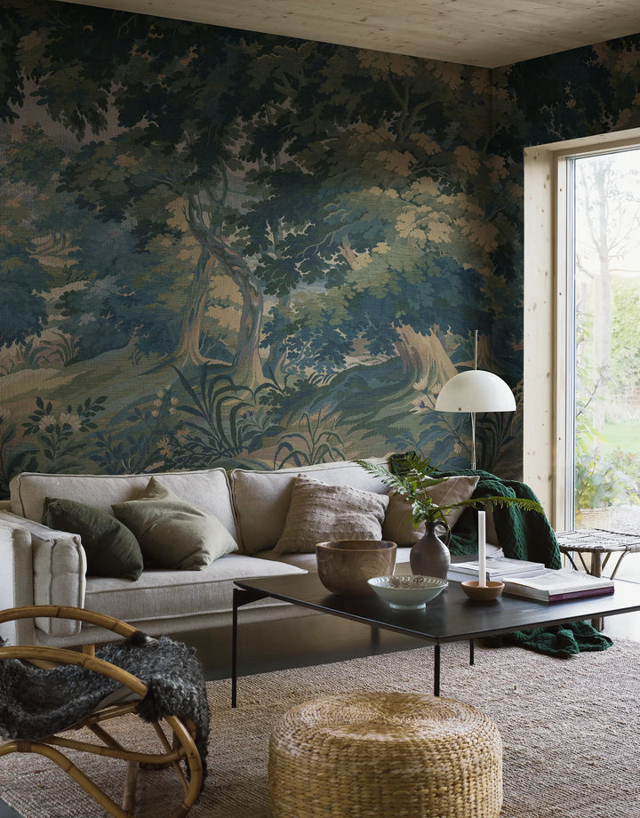 Wandbild Poesie Blau