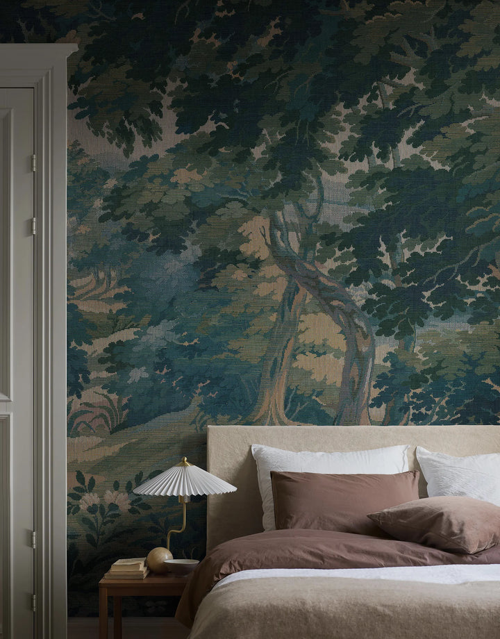 Wandbild Poesie Blau