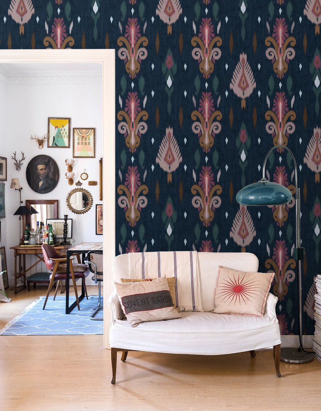 Tapete Ikat Blau