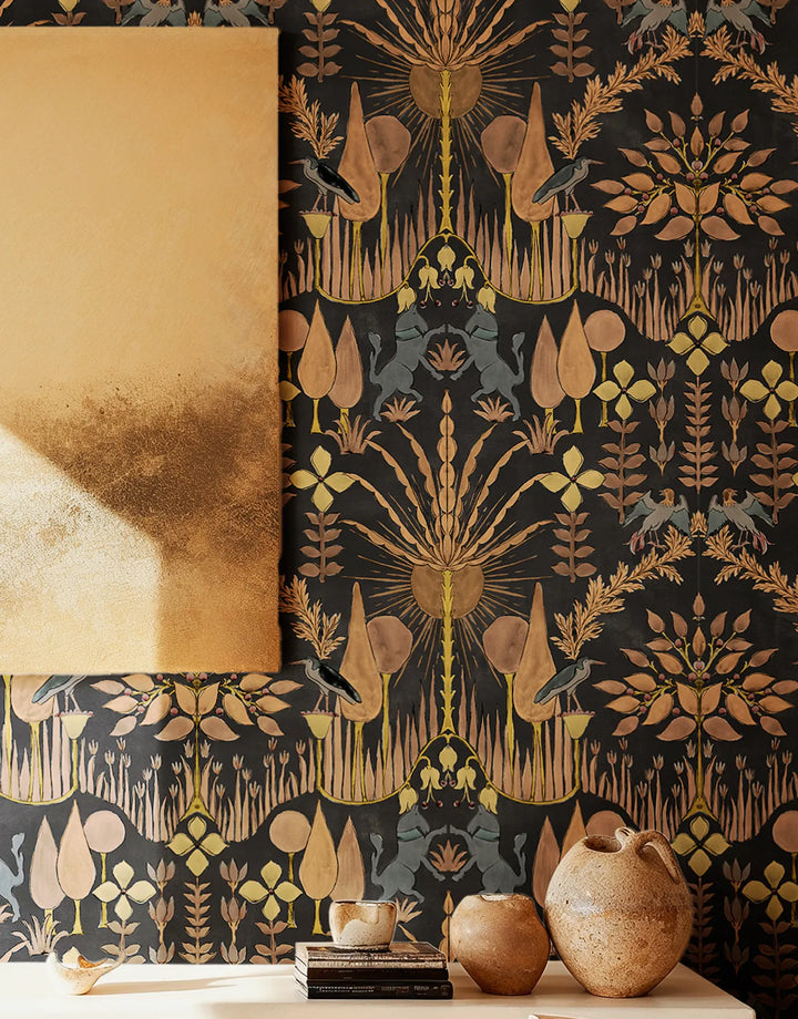 Tapete Marrakesh Schwarz