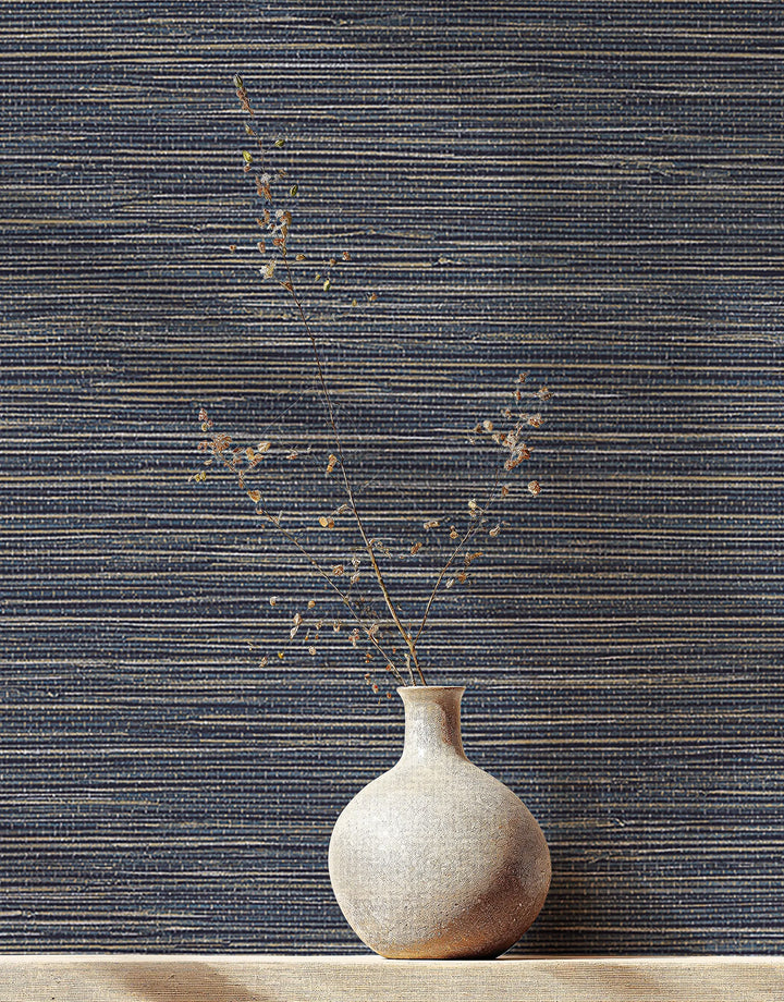 Tapete Rattan Blau