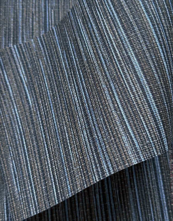 Tapete Rattan Blau