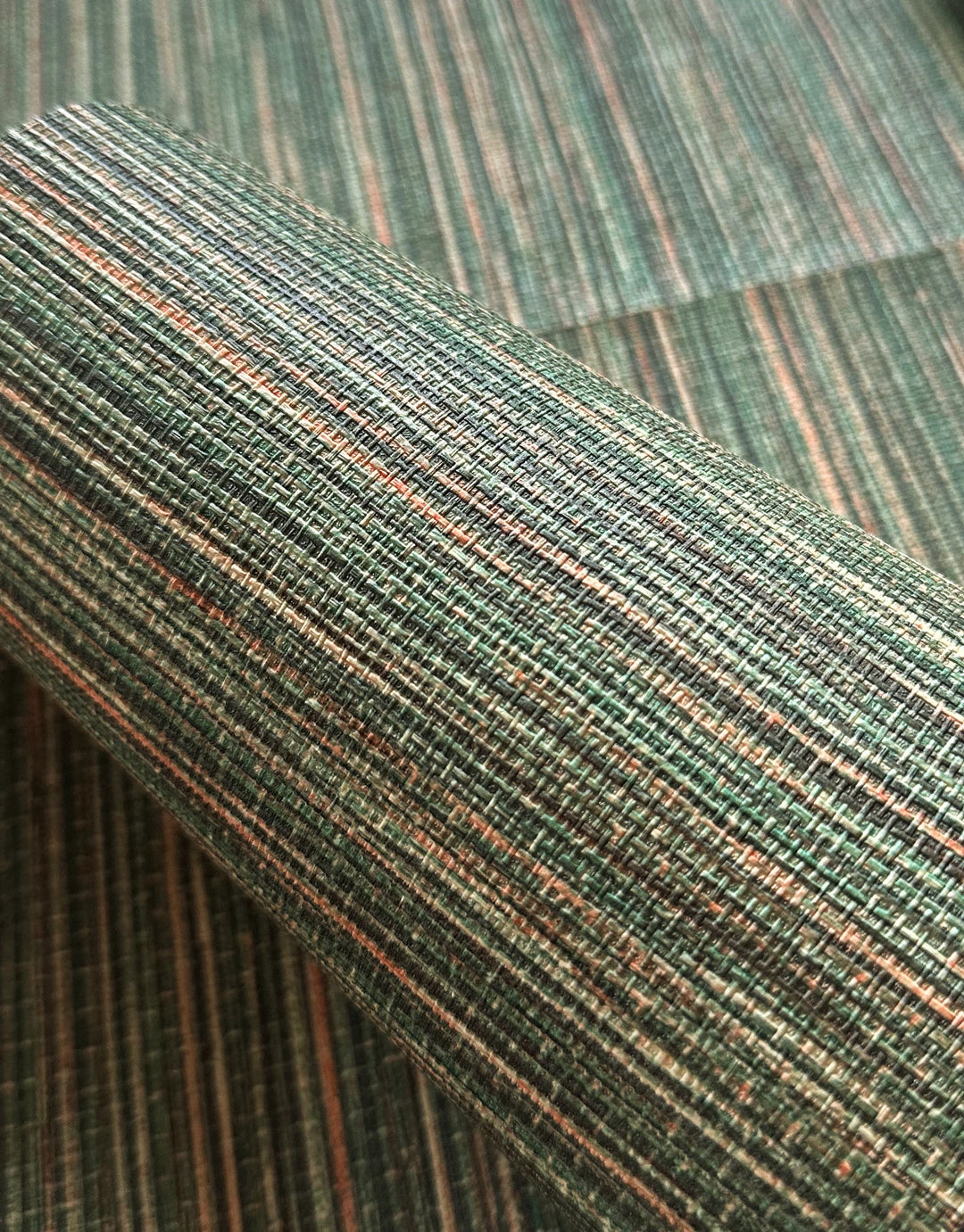 Tapete Rattan Grün