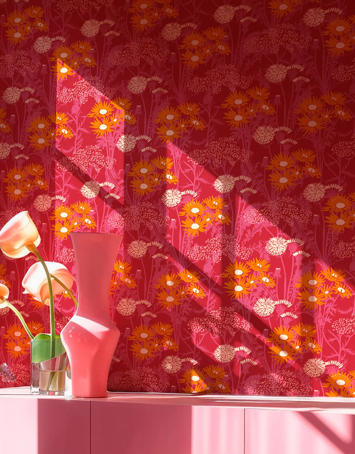 Tapete Meadow Pink