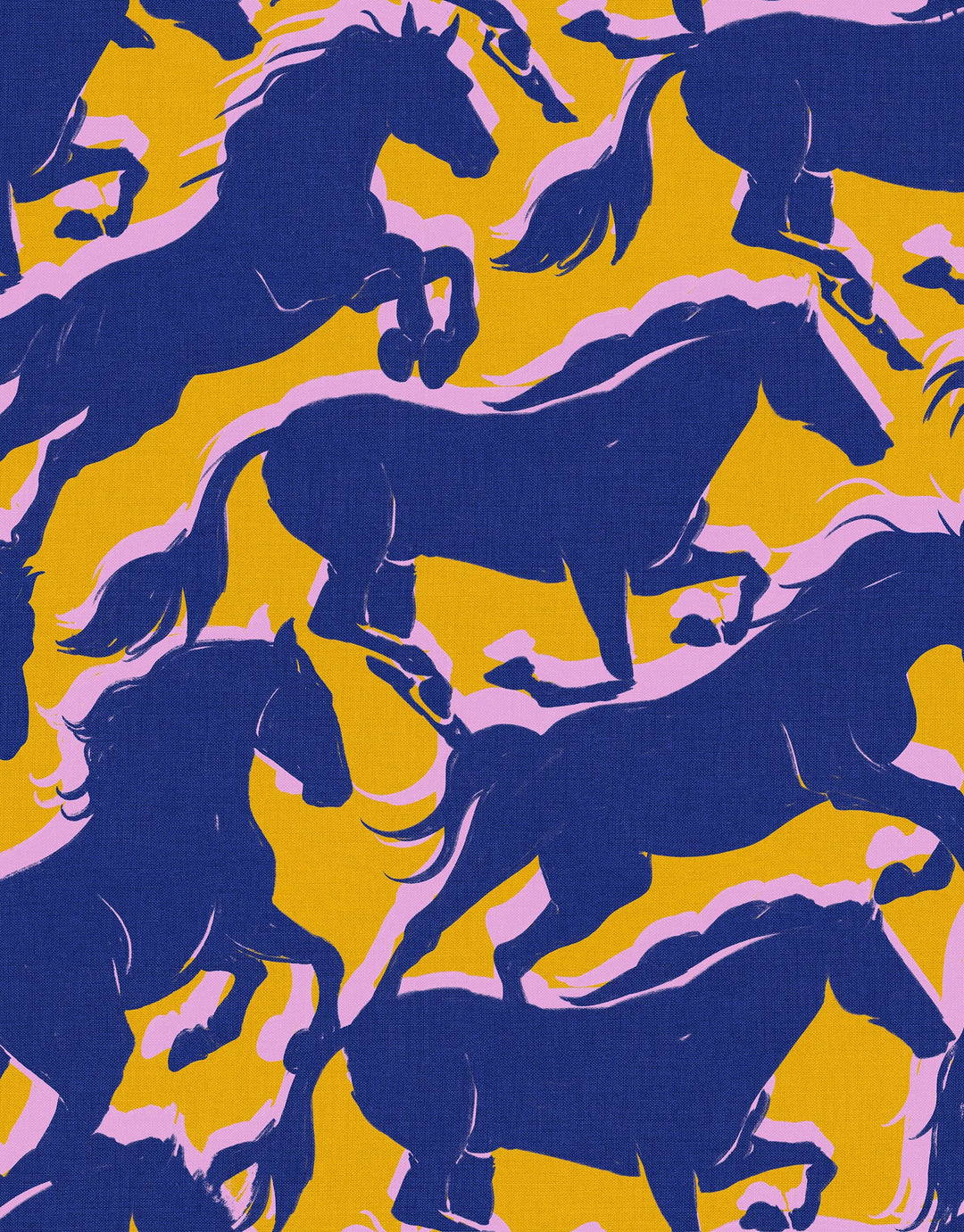 Tapete Galopp Dunkelblau
