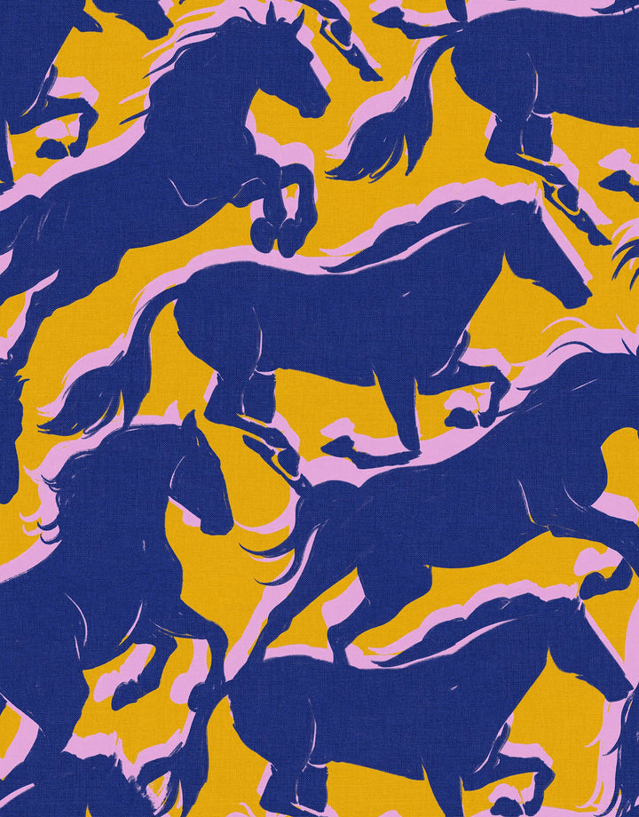 Tapete Galopp Dunkelblau