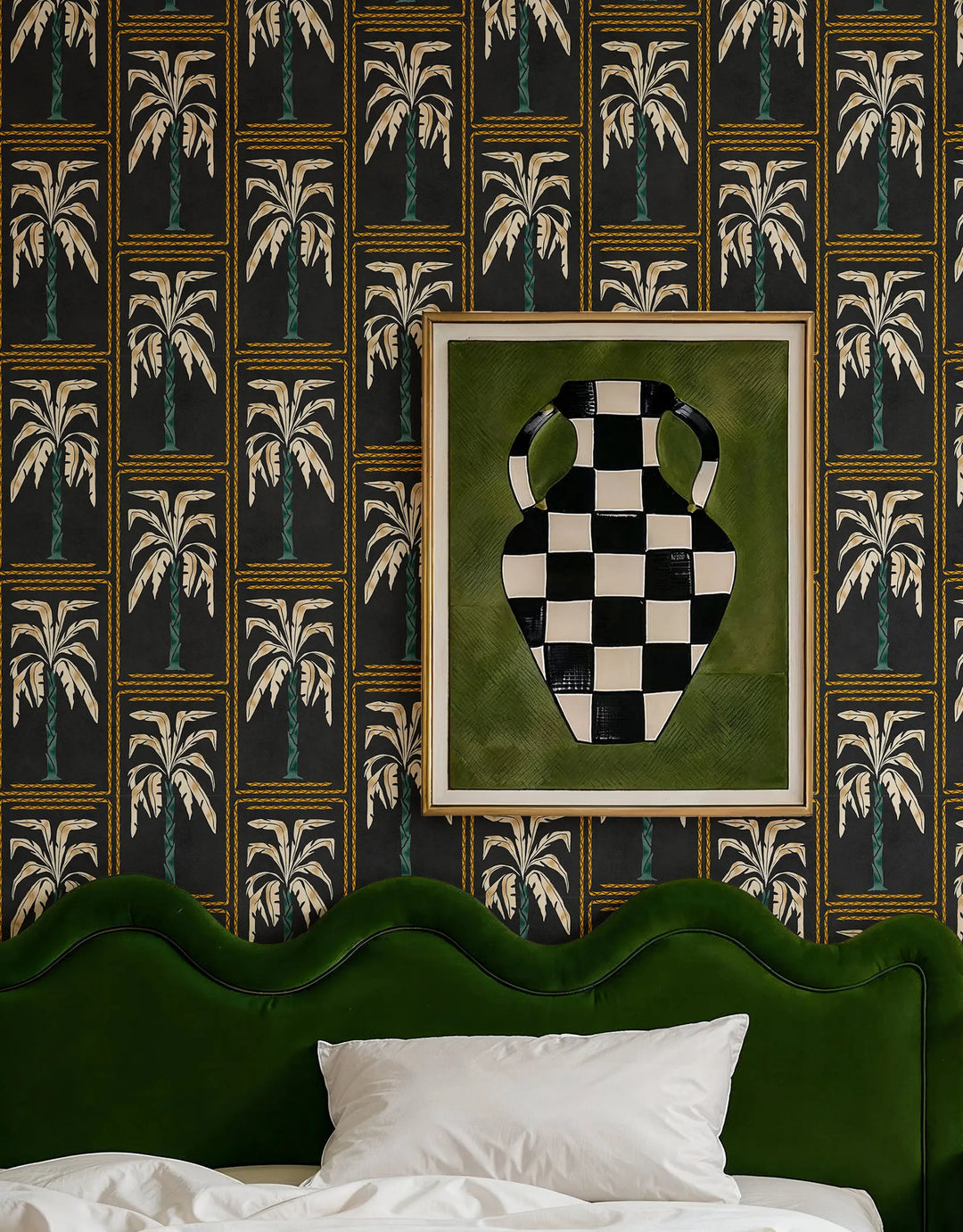Tapete Palmera Schwarz