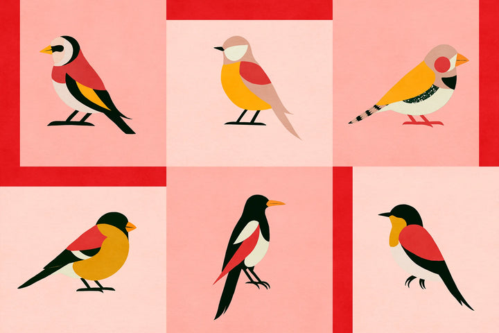 Tapete Birdsong Rosa