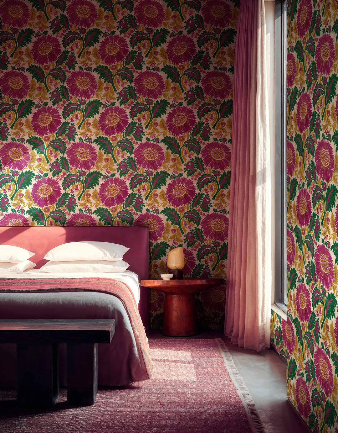 Tapete Damask Pink