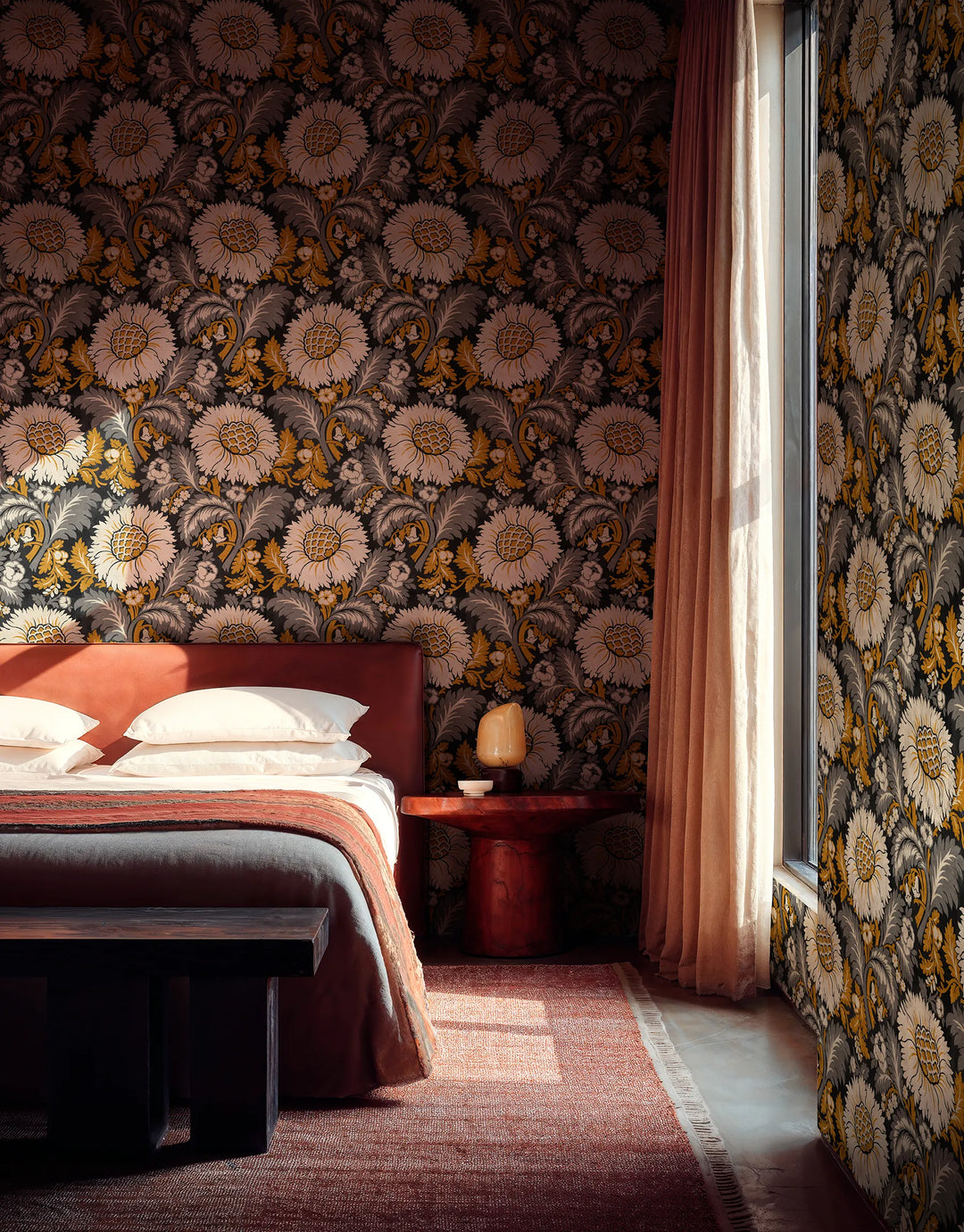 Tapete Damask Anthrazit