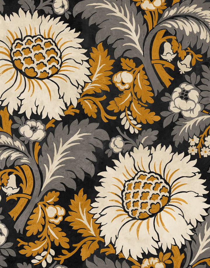 Tapete Damask Anthrazit