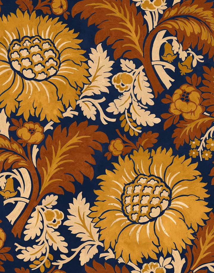 Tapete Damask Braun