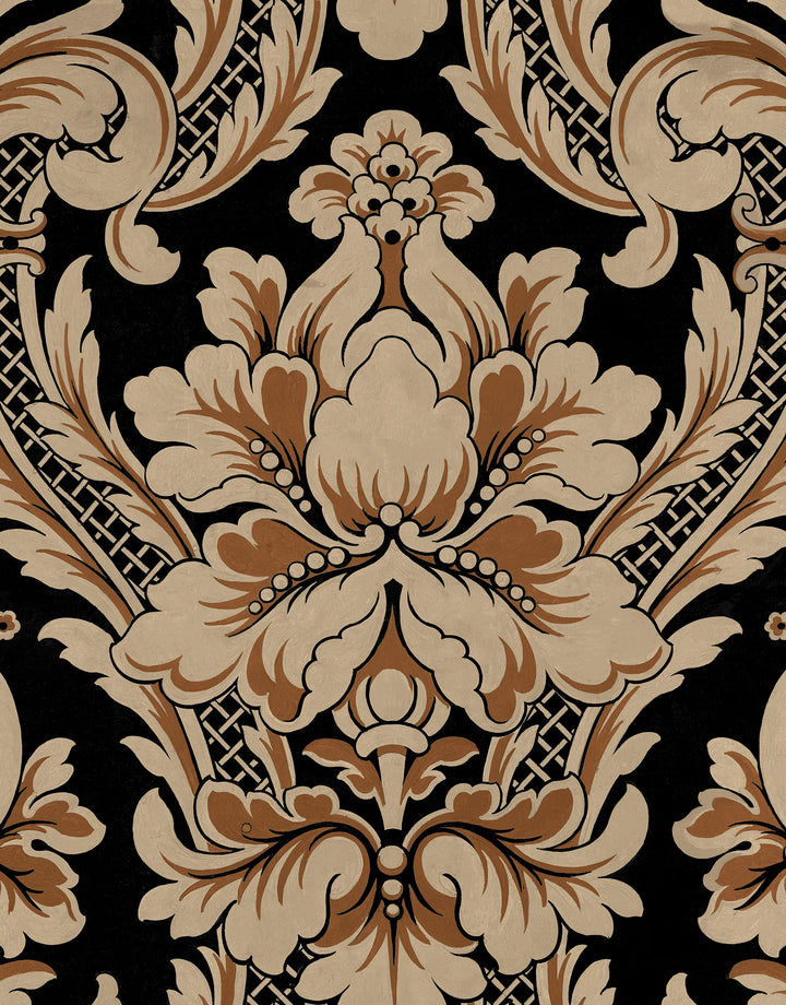 Tapete Venetian Schwarz