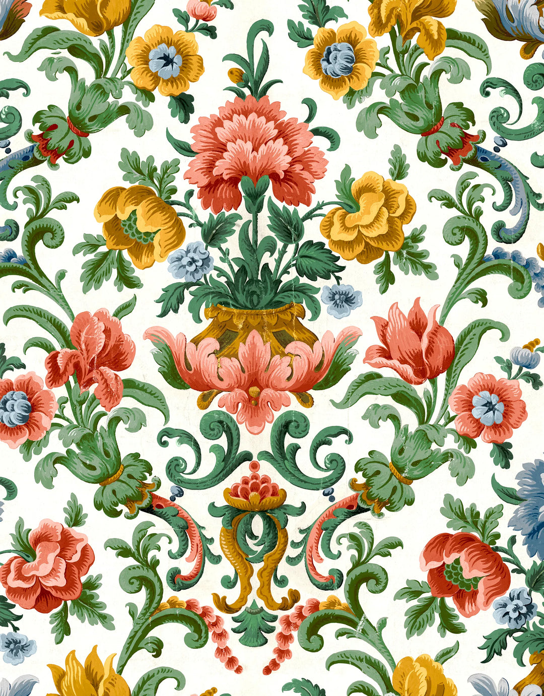 Florale Barock Tapete Rapportbild