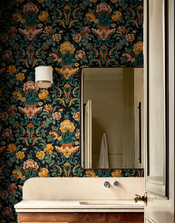 Tapete Aranjuez Schwarz