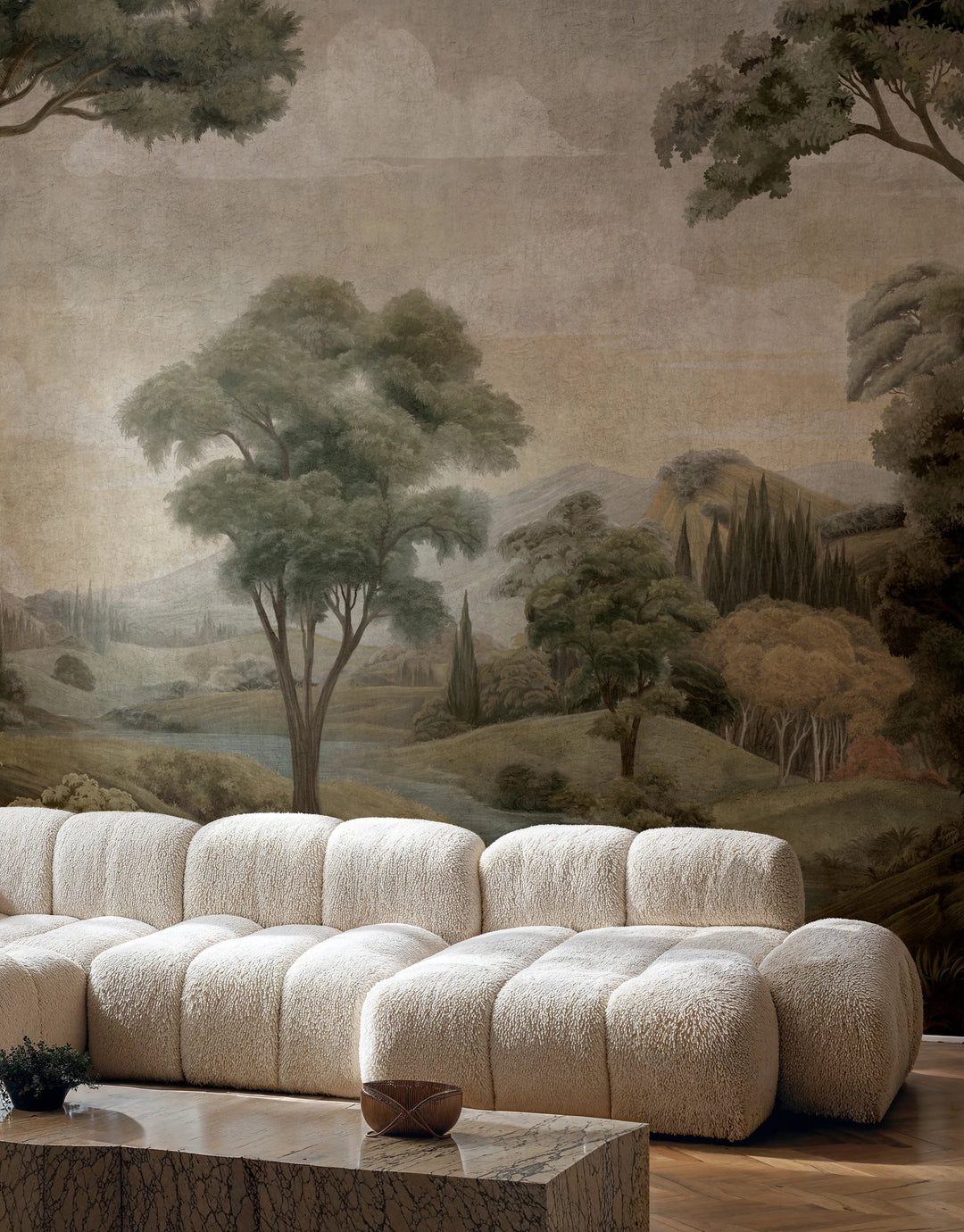 Wandbild Silk Road Grün