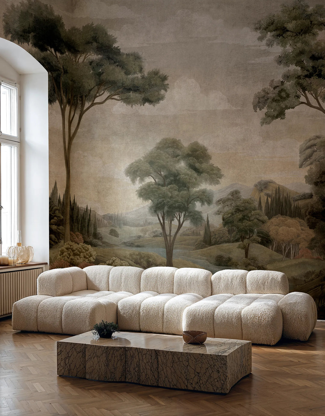 Wandbild Silk Road Grün