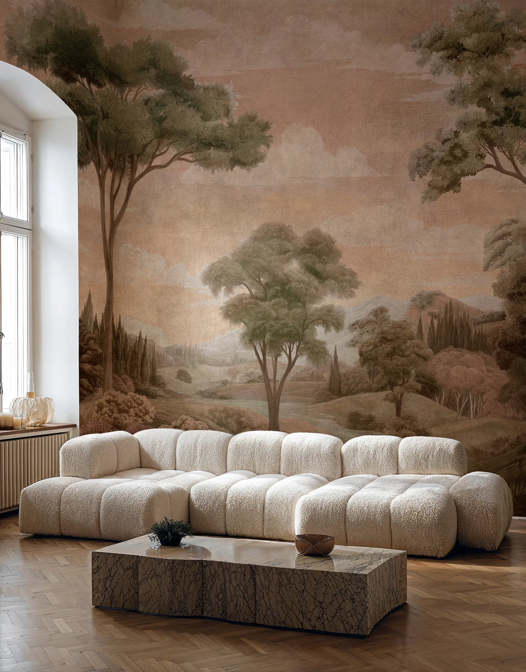 Wandbild Silk Road Rosa